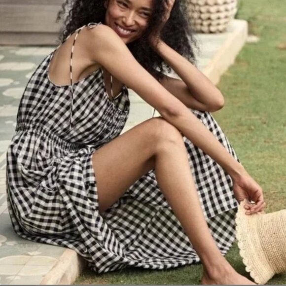 DÔEN Leslie Dress in Marilyn Gingham - Picture 2 of 9